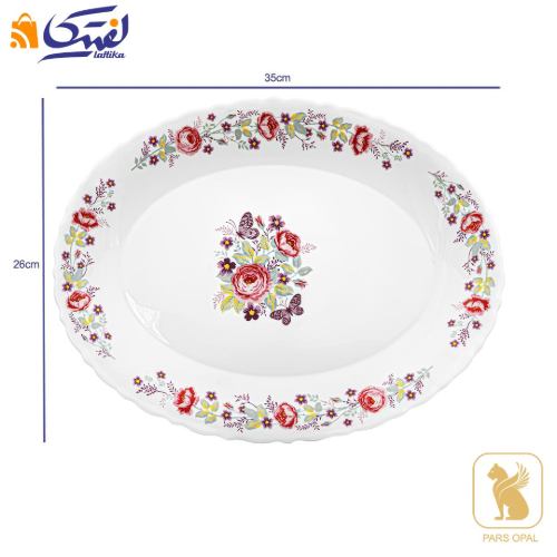 قیمت دیس بیضی 1010 پارس اپال طرح دنیز کد 230
