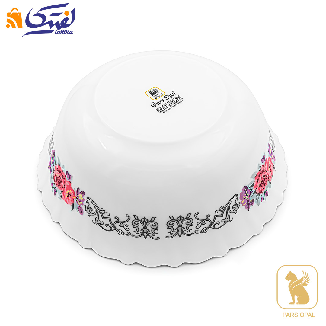 سالاد خوری 240 پارس اپال طرح نلی صورتی کد 181