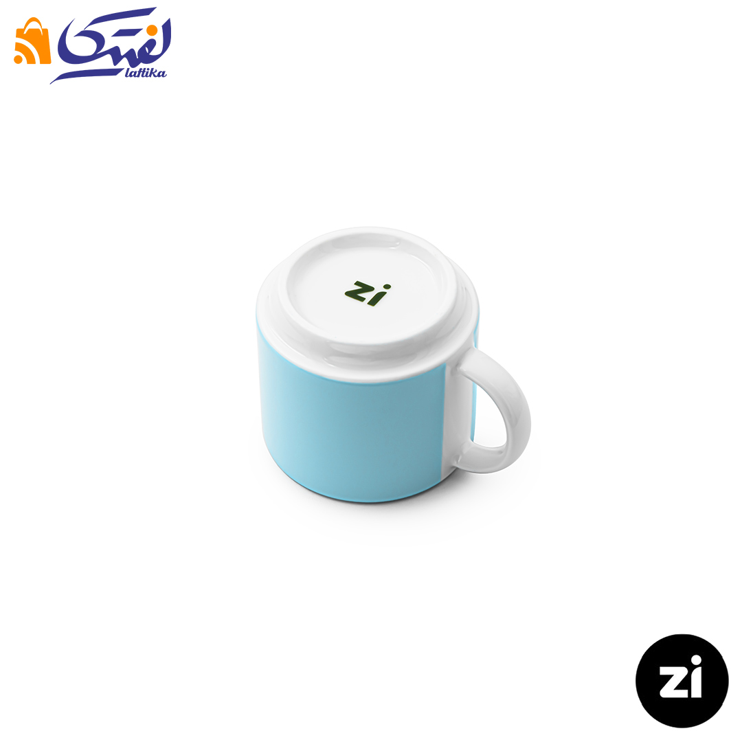 قیمت فنجان قهوه خوری چینی زرین ZI فرم اس پاستل آبی سایز 6