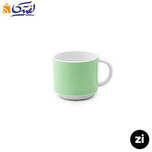 فنجان قهوه خوری چینی زرین Zi فرم اس پاستل سبز