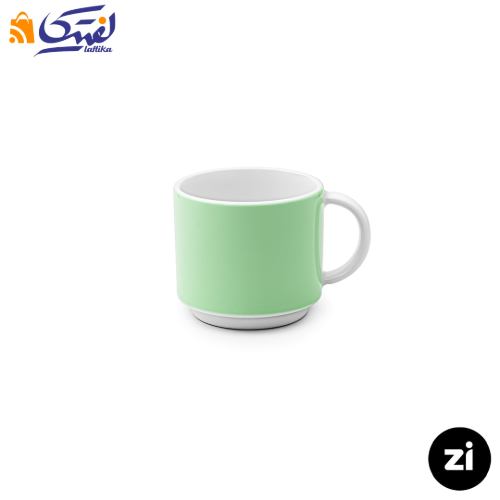 فنجان قهوه خوری چینی زرین Zi فرم اس پاستل سبز