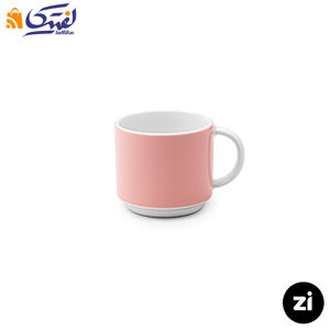 فنجان قهوه خوری چینی زرین Zi فرم اس پاستل صورتی سایز 6