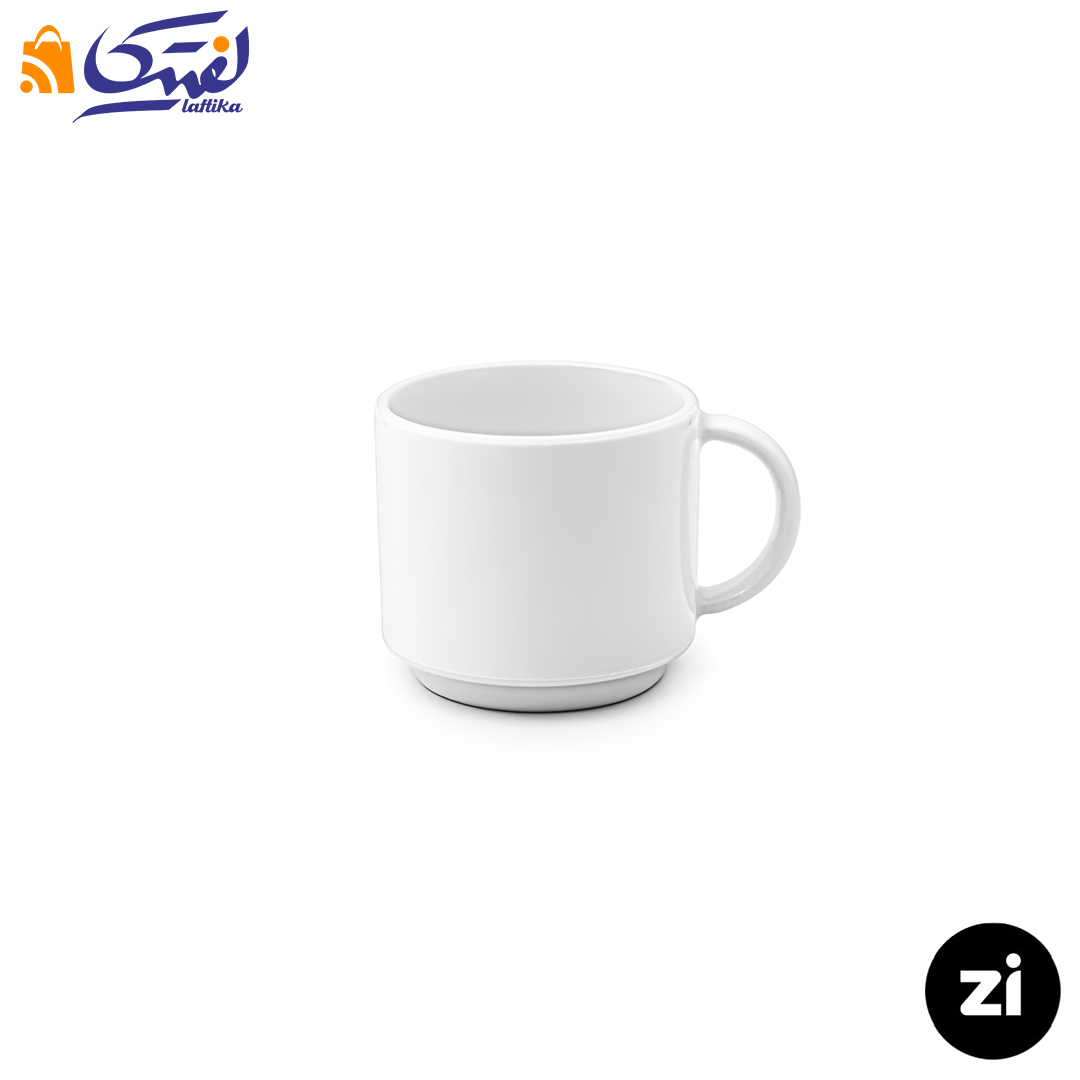 فنجان قهوه خوری چینی زرین Zi فرم اس 6 سفید
