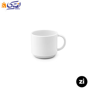 فنجان قهوه خوری چینی زرین Zi فرم اس 6 سفید