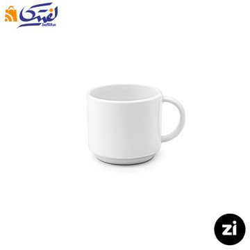 فنجان قهوه خوری چینی زرین Zi فرم اس 6 سفید