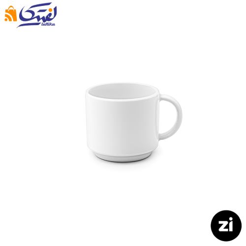 فنجان قهوه خوری چینی زرین Zi فرم اس 6 سفید