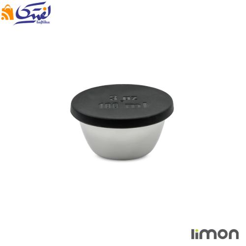 ست سه عددی پیاله استیل 100میلی لیتر دربدار لیمون 2342