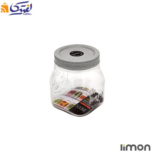 ظرف ادویه پت لیمون چهار گوش 500 میلی لیتر 2122