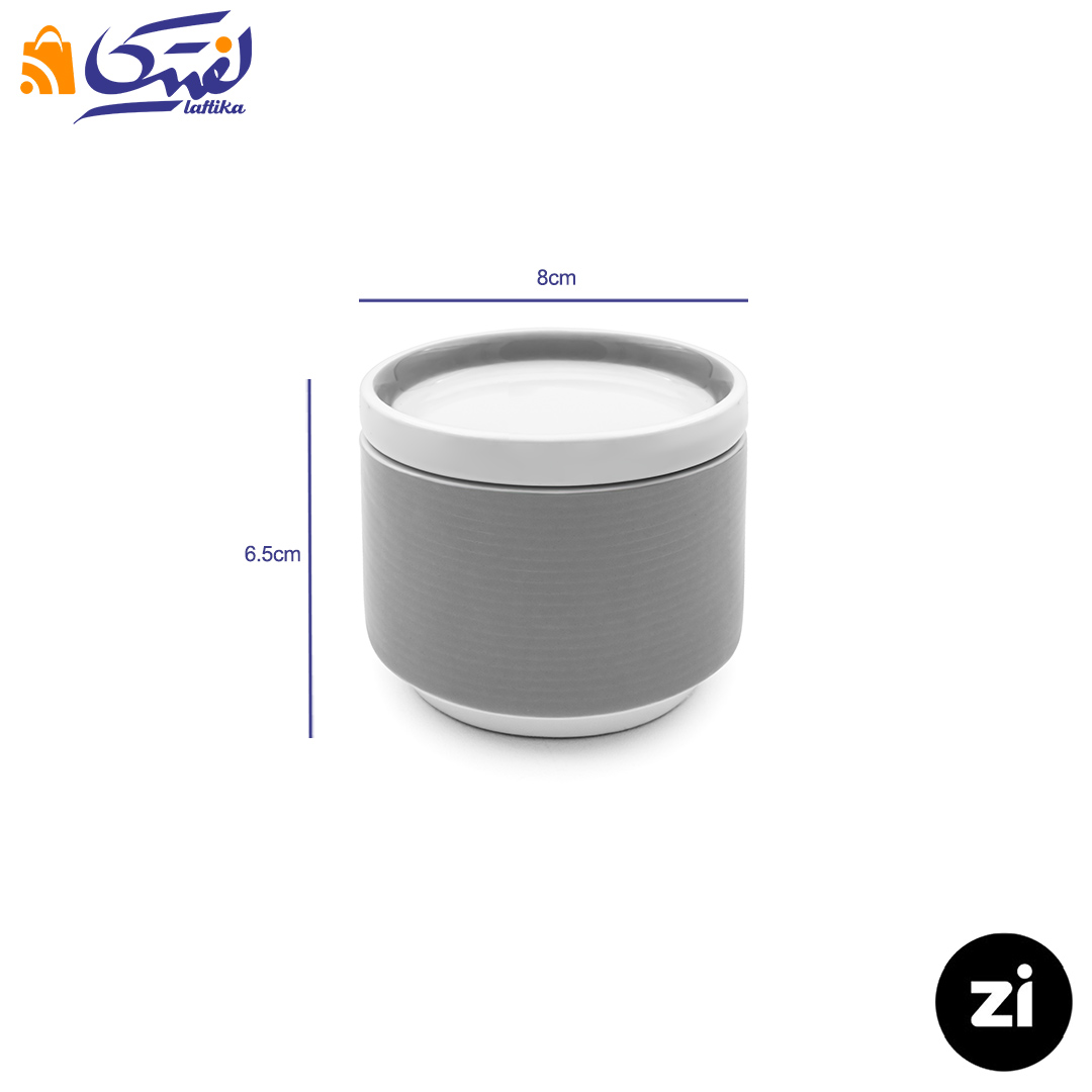 خرید قندان چینی زرین Zi فرم اس پاستل طوسی