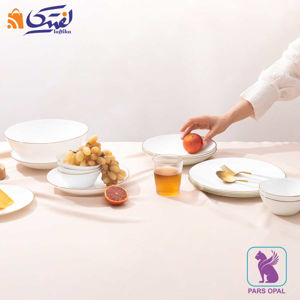 سرویس گرد لب طلا پارس اپال 6 نفره 28 پارچه
