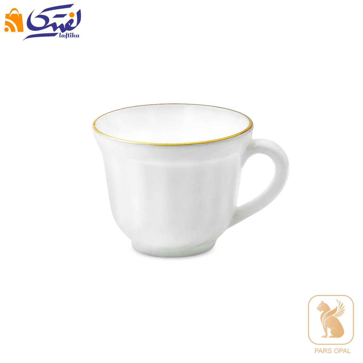 فنجان پارس اپال طرح لب طلا کد 270