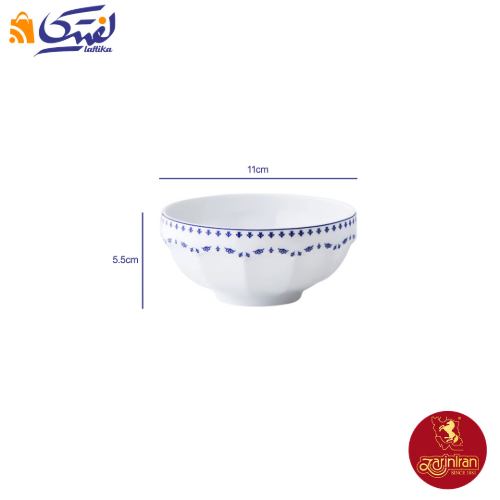 خرید پیاله چینی زرین نئوکلاسیک طرح فرانسیس سرمه ای سایز 11