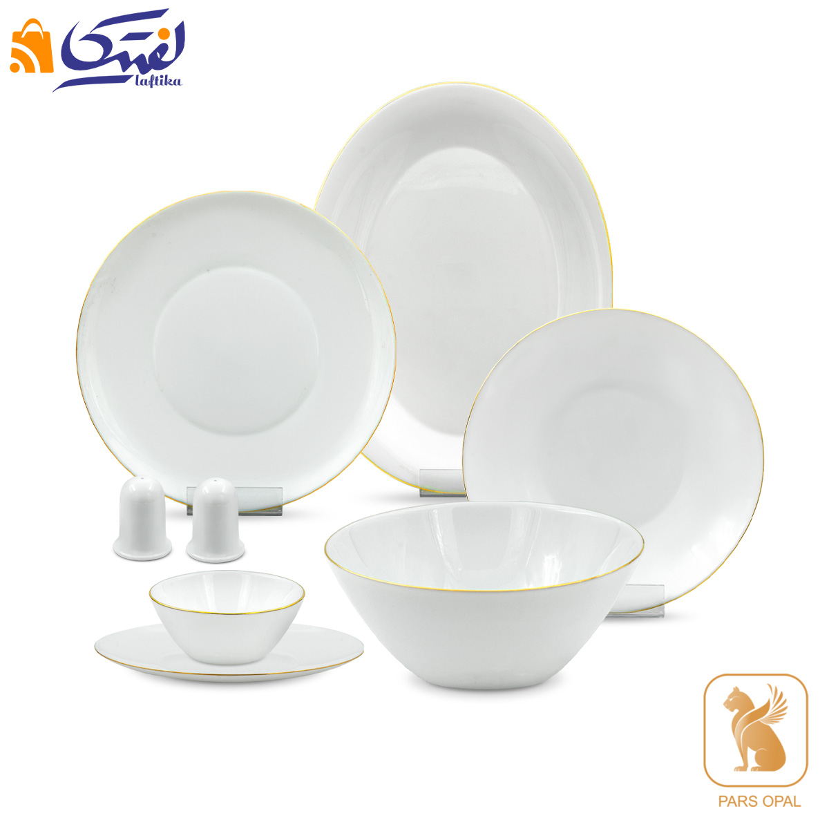 سرویس گرد لب طلا پارس اپال 6 نفره 28 پارچه