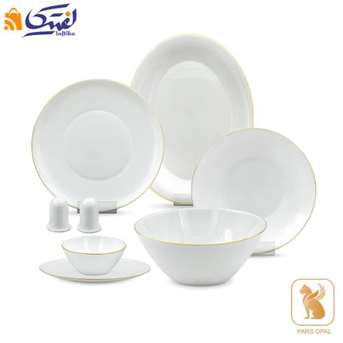 سرویس گرد لب طلا پارس اپال 6 نفره 28 پارچه