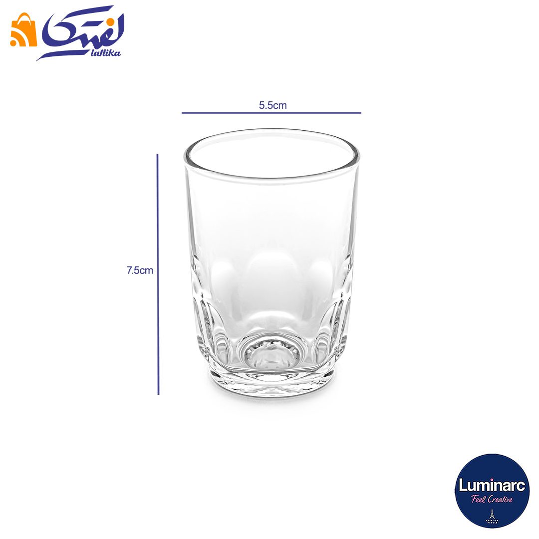 قیمت استکان کمر باریک لومینارک فرانسه 6 عددی
