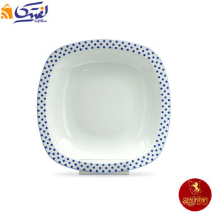 بشقاب گود چینی زرین کواترو طرح ورنیکا سایز 20