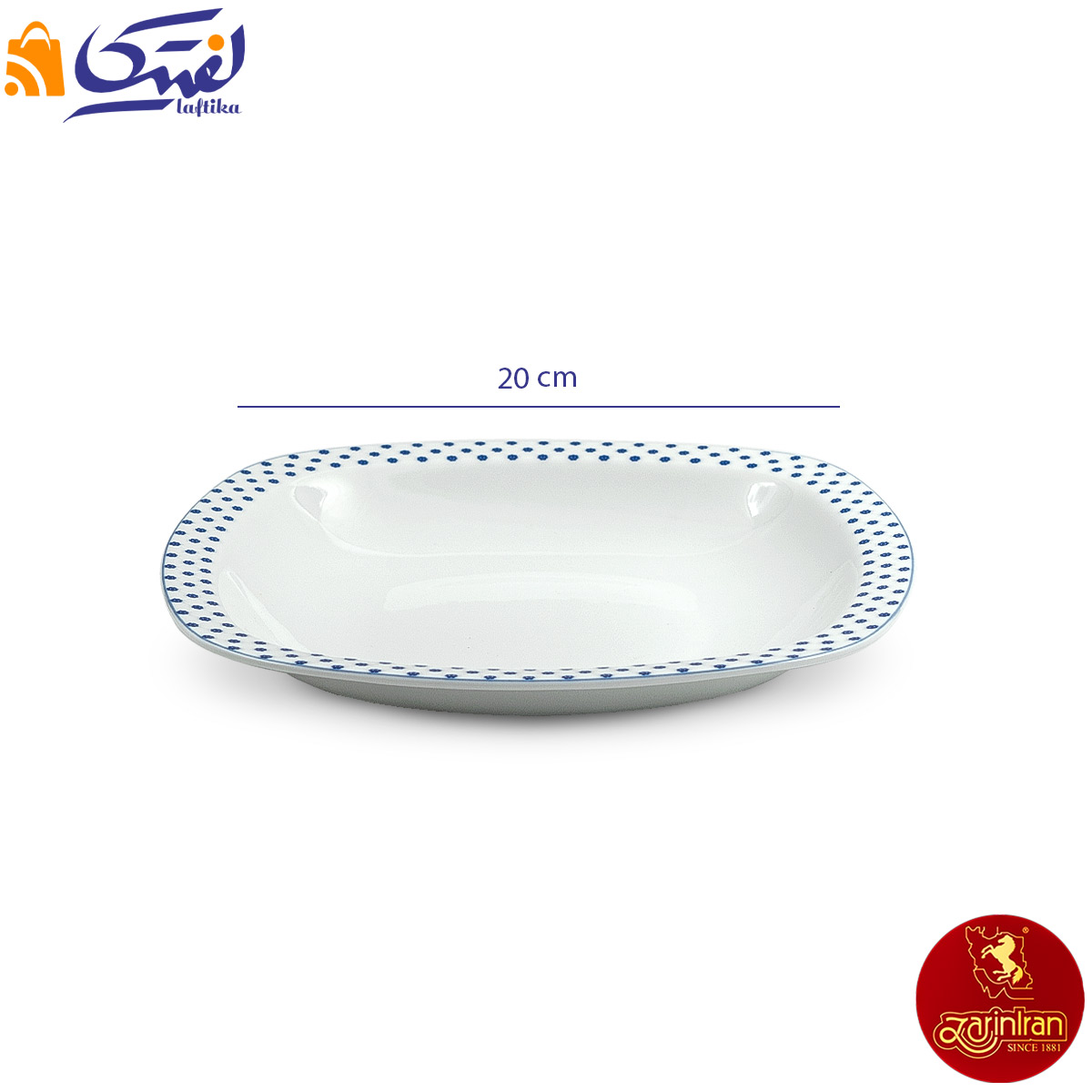 بشقاب گود چینی زرین کواترو