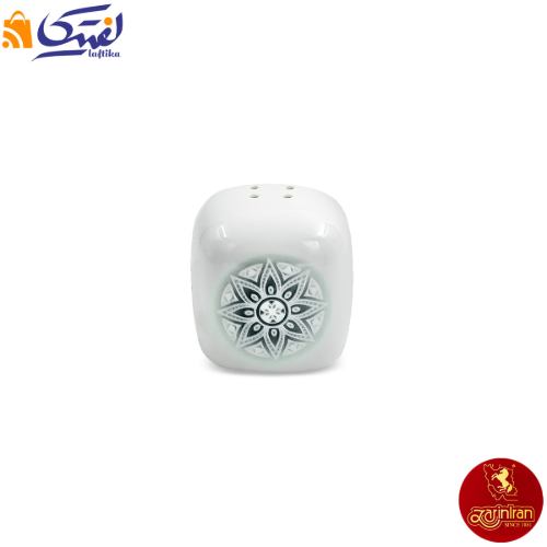 نمک پاش کواترو طرح ادلین طوسی چینی زرین