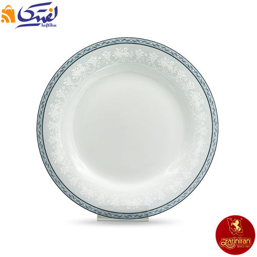 بشقاب تخت وایت رز شهرزاد چینی زرین سایز 27