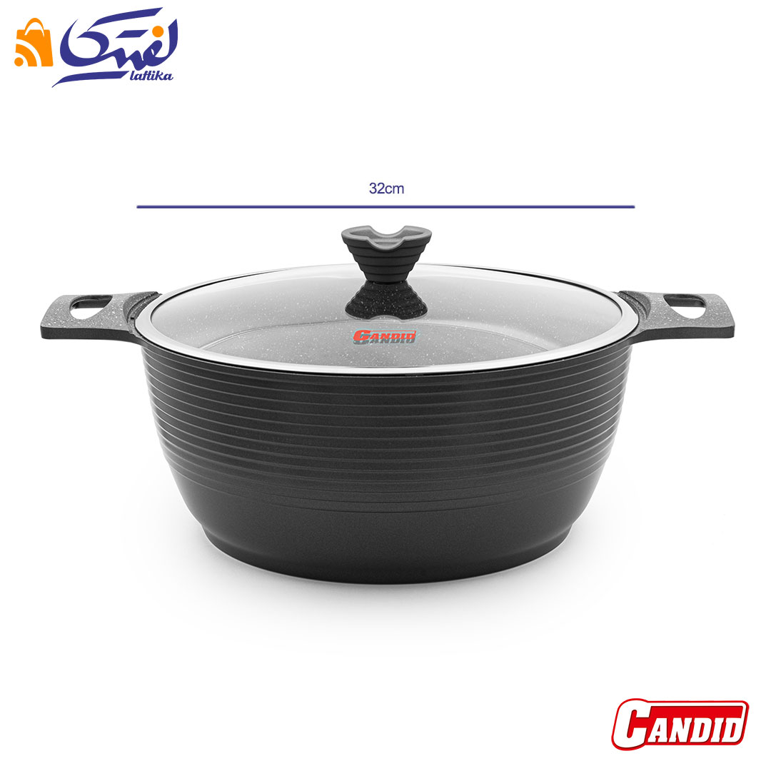 قیمت سرویس قابلمه کاندید مدل اوربیت دودی با ابعاد استاندارد
