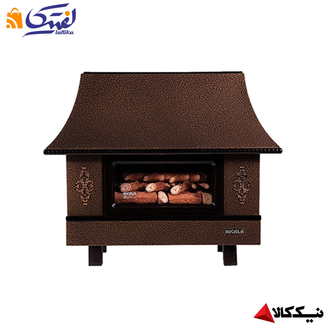 بخاری گازی شومینه ای نیک کالا مدل آذر با تضمین کیفیت