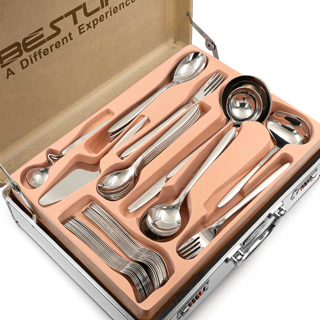 سرویس قاشق و چنگال چمدانی بست لایف