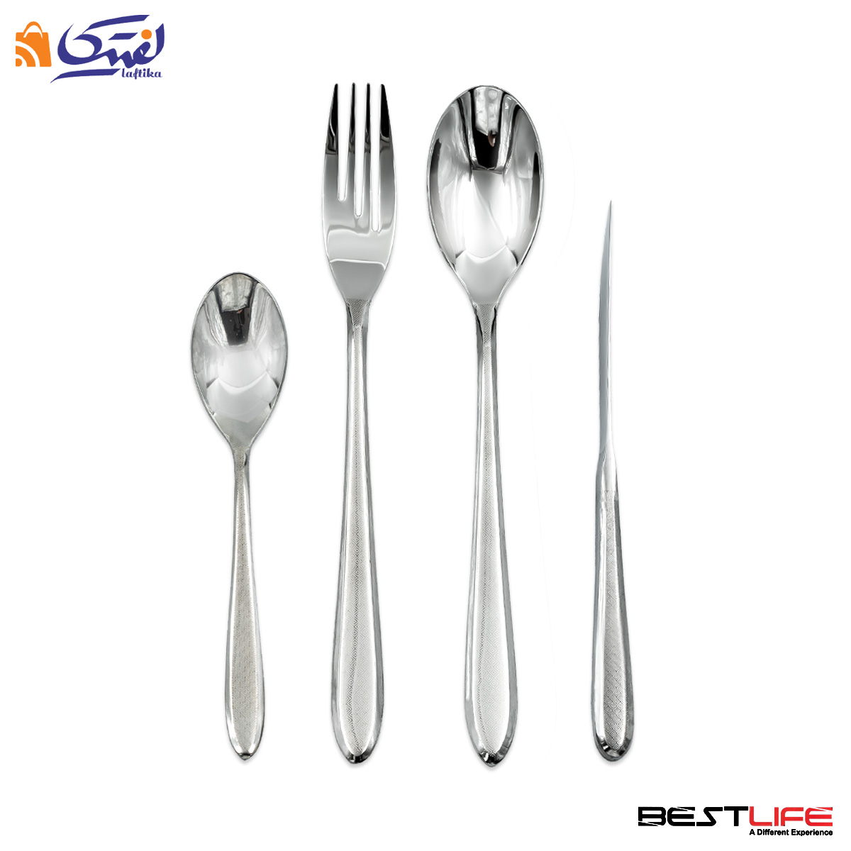 سرویس قاشق و چنگال 143 پارچه بست لایف مدل 202ML