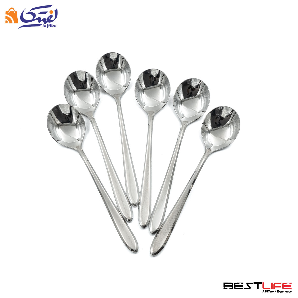 قاشق سوپ خوری 6 عددی بست لایف مدل 202ML