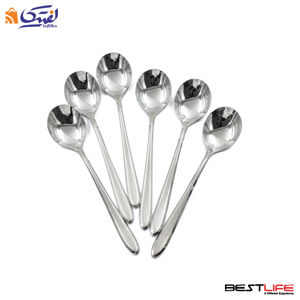 قاشق سوپ خوری 6 عددی بست لایف مدل 202ML