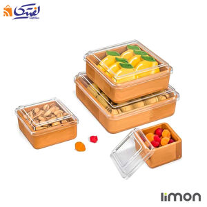 ست پذیرایی چهار تکه دربدار چوبی لیمون 2458