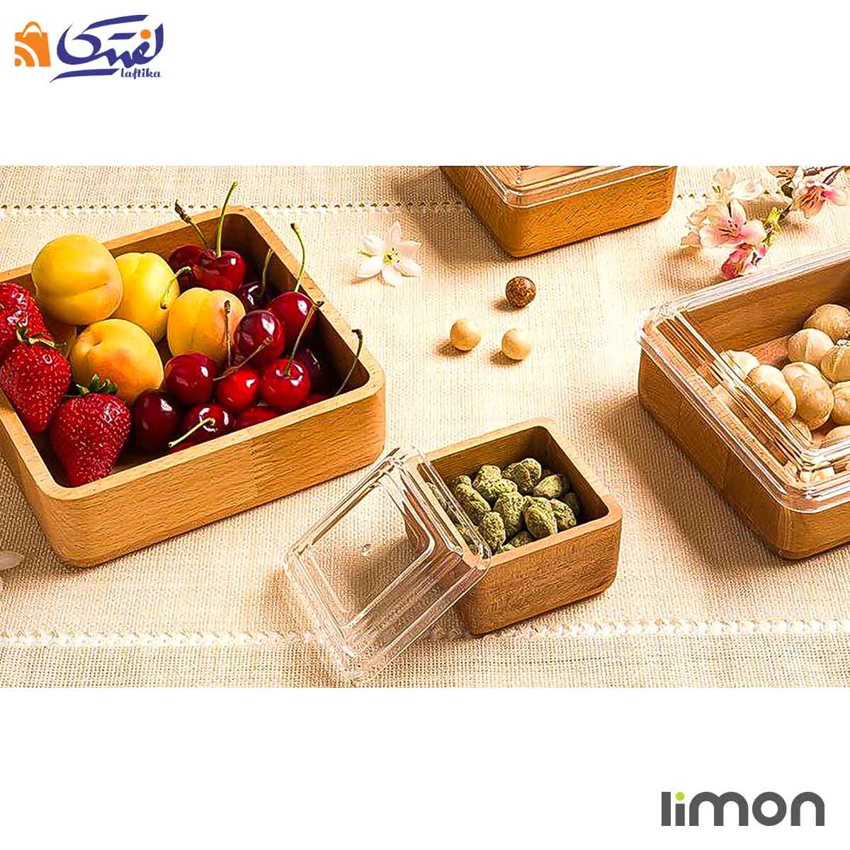 ست پذیرایی چهار تکه دربدار چوبی