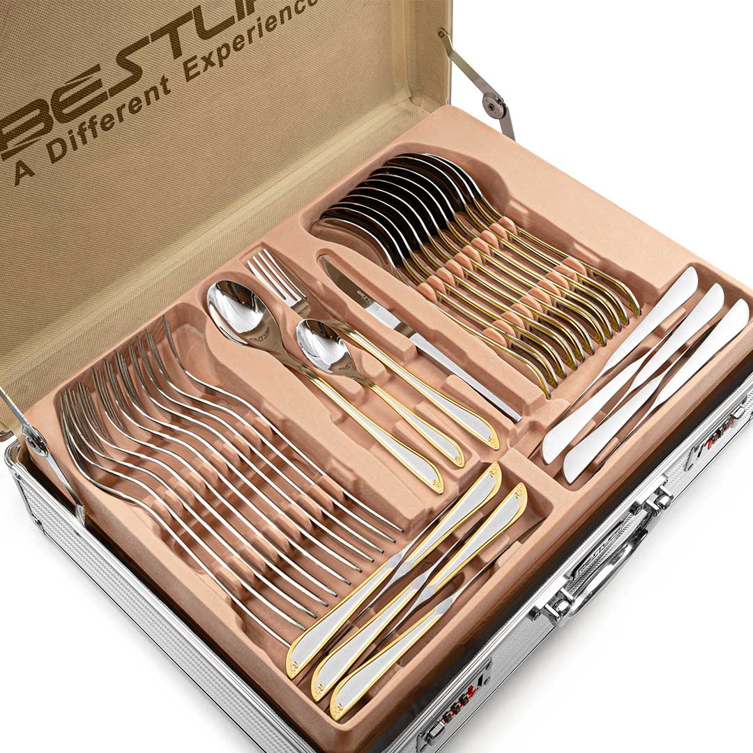 سرویس قاشق و چنگال چمدانی بست لایف