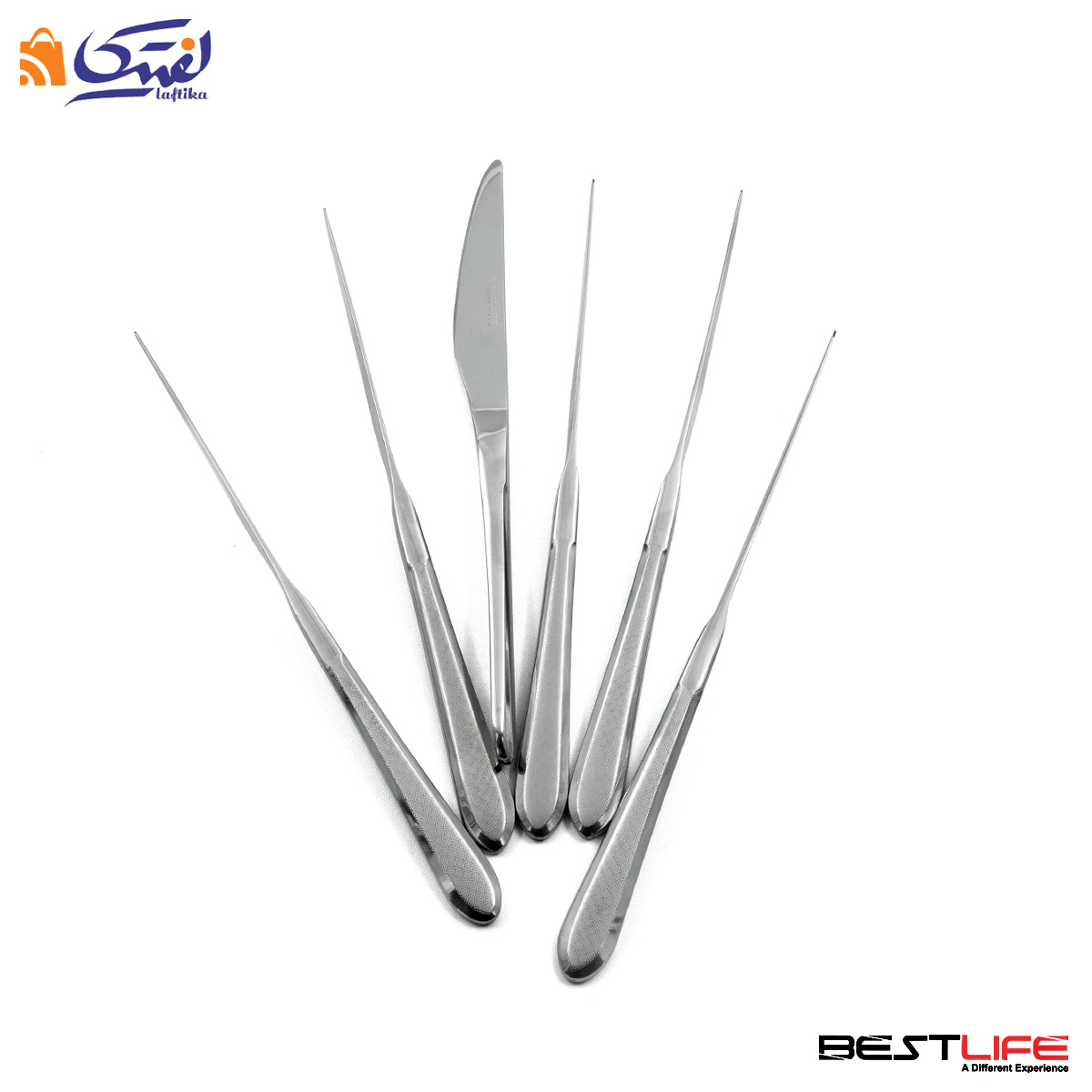 چاقو غذا خوری 6 عددی بست لایف مدل 202ML