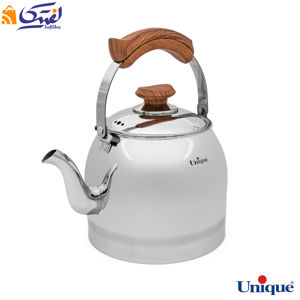 کتری استیل یونیک UN-7296 دسته چوبی 4 لیتر