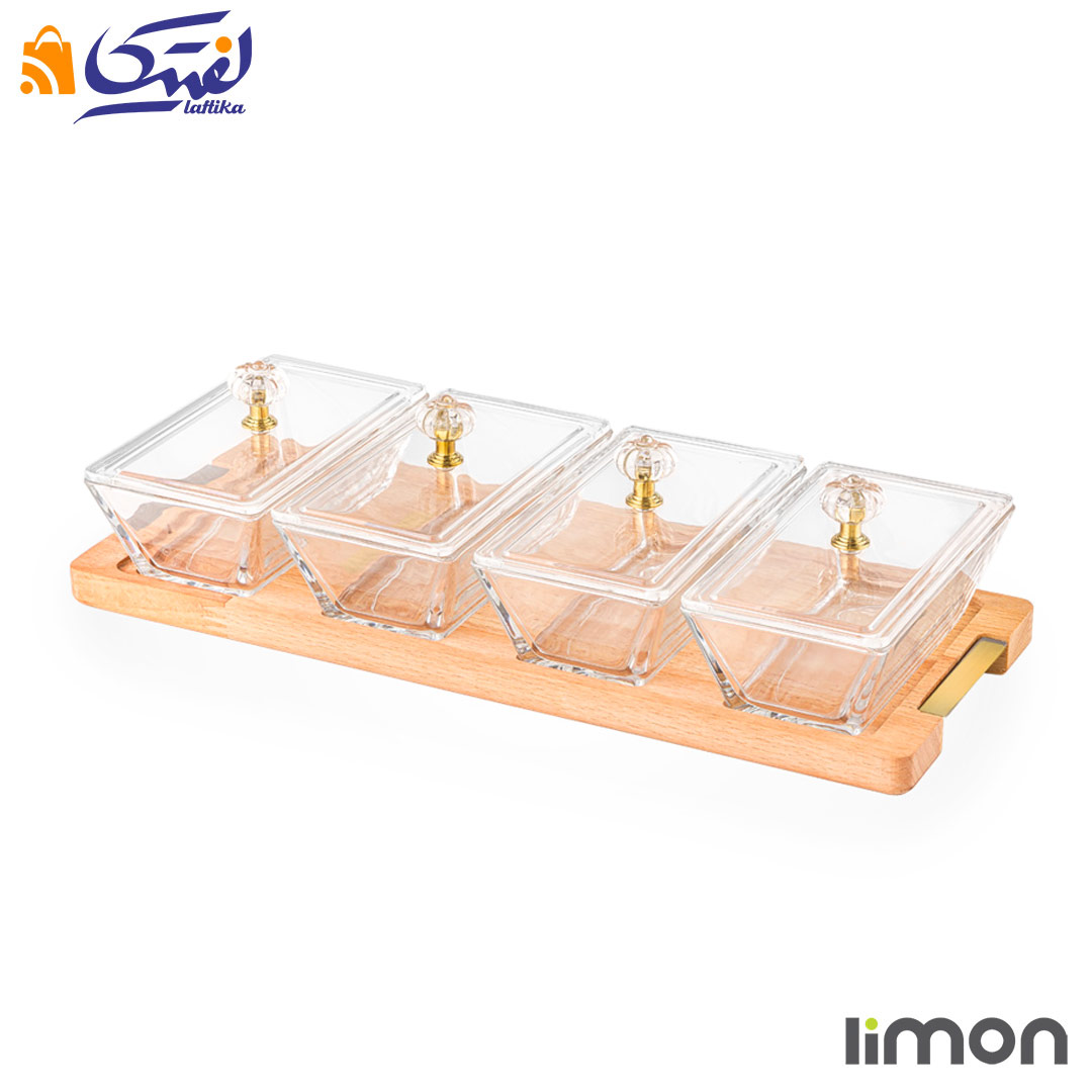 اردور خوری مستطیل دربدار 4 خانه پایه چوبی 2249