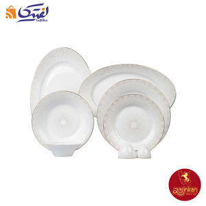 سرویس چینی زرین شهرزاد سریر سپید 6 نفره 35 پارچه