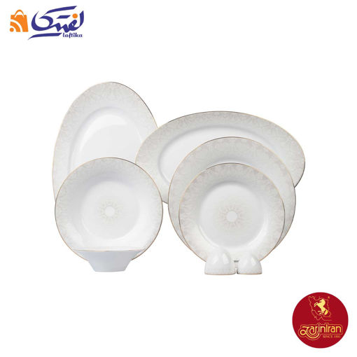 سرویس سریر سپید چینی زرین شهرزاد 6 نفره 35 پارچه
