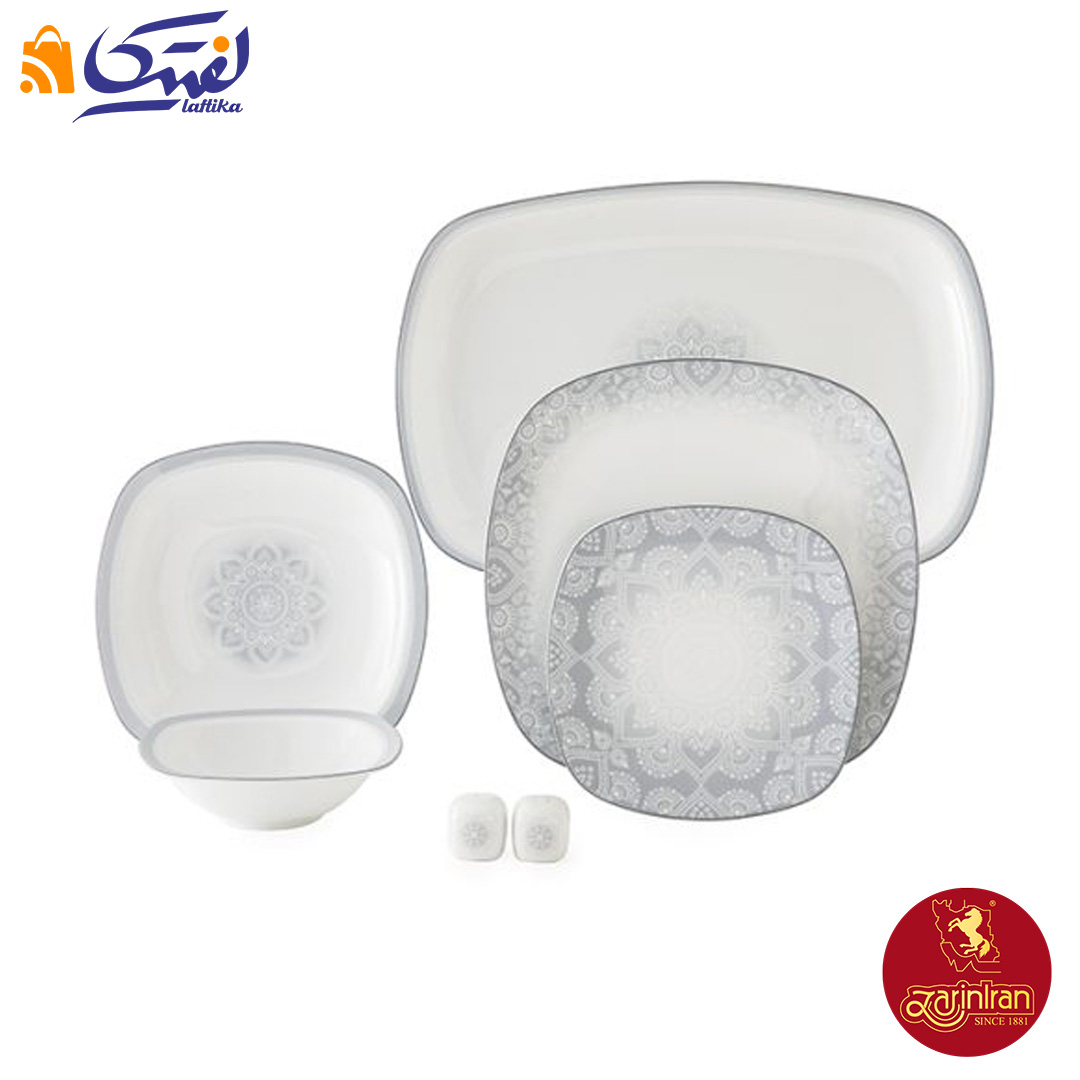 قیمت سرویس ادلین طوسی 12 نفره چینی زرین کواترو 98 پارچه