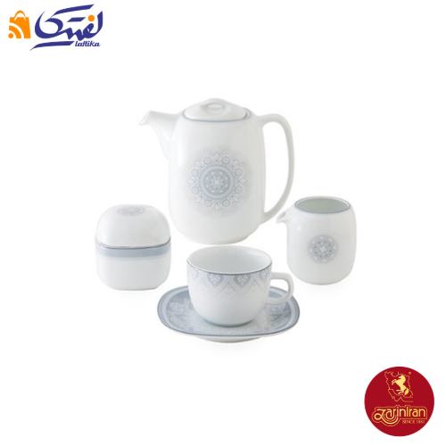 خرید سرویس ادلین طوسی 12 نفره چینی زرین کواترو 98 پارچه