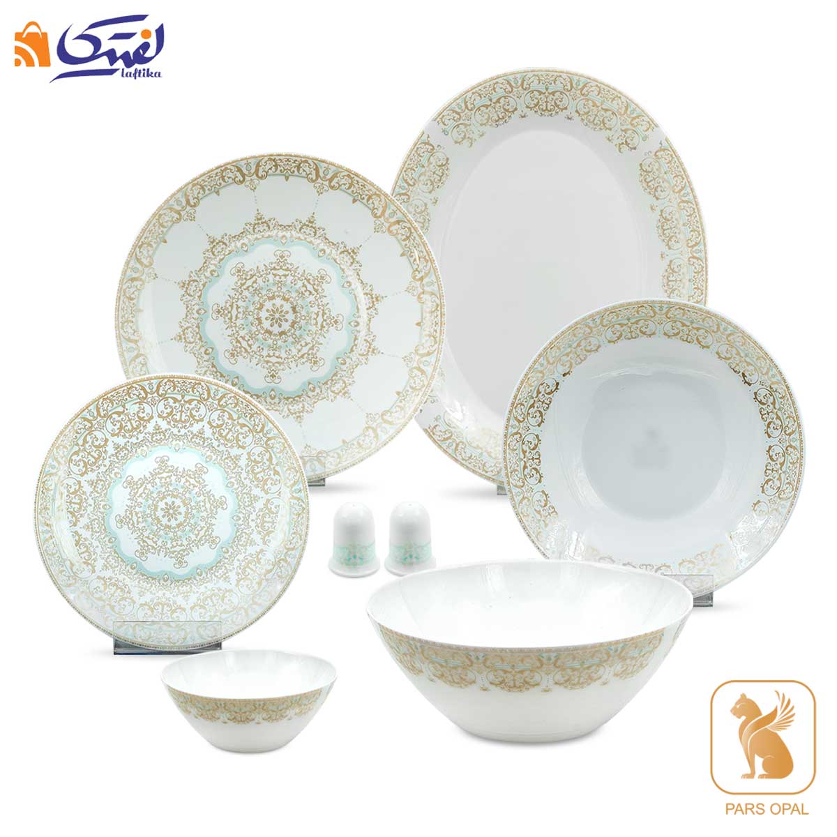 سرویس 28 پارچه ارکوپال 6 نفره پارس اپال کد 501