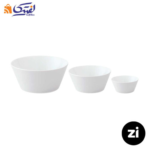 سرویس پیاله 13 پارچه سفید چینی زرین فرم اس زی