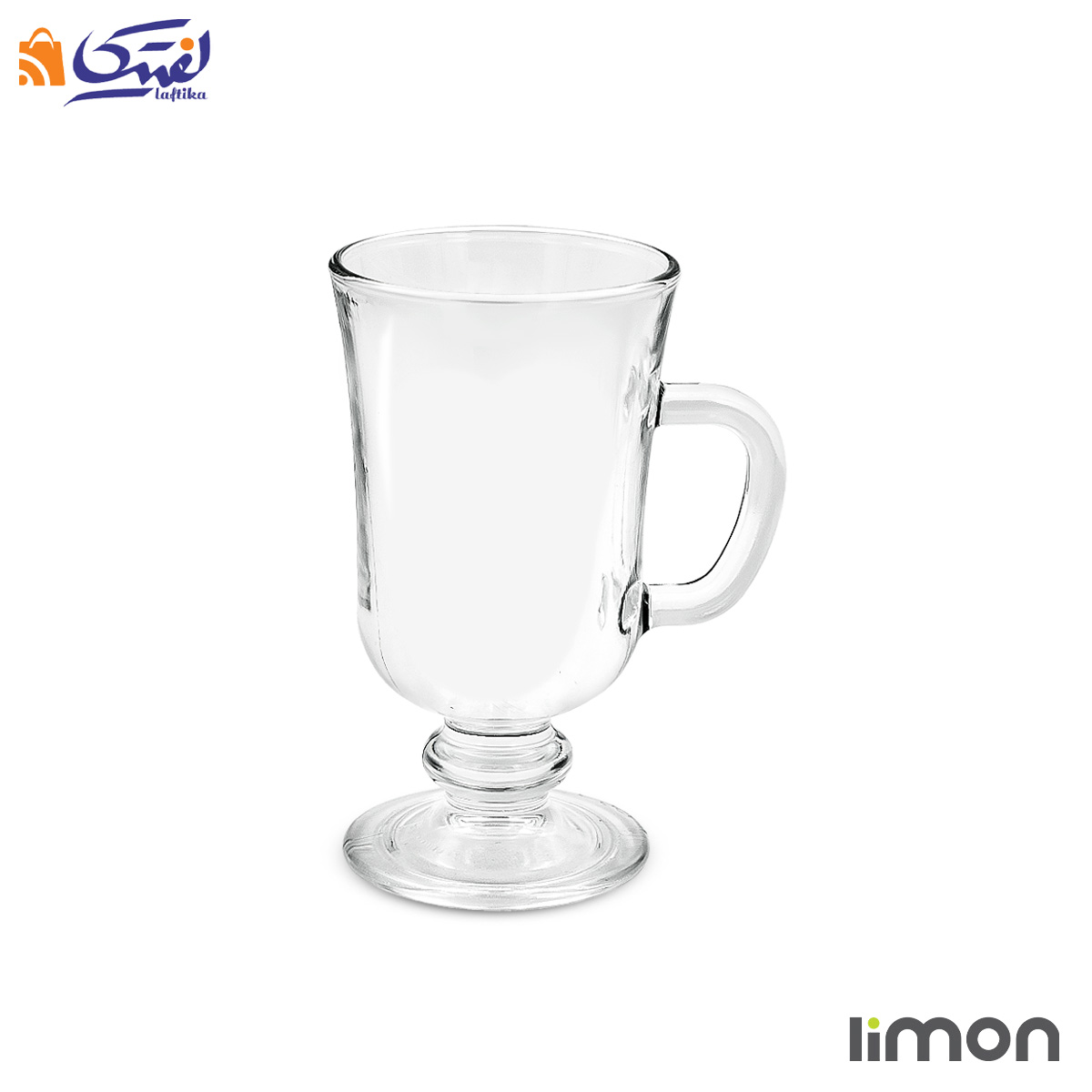 لیوان پایه دار شیشه ای لیمون 6 عددی کد 2446