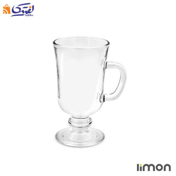 لیوان پایه دار شیشه ای لیمون 6 عددی کد 2446