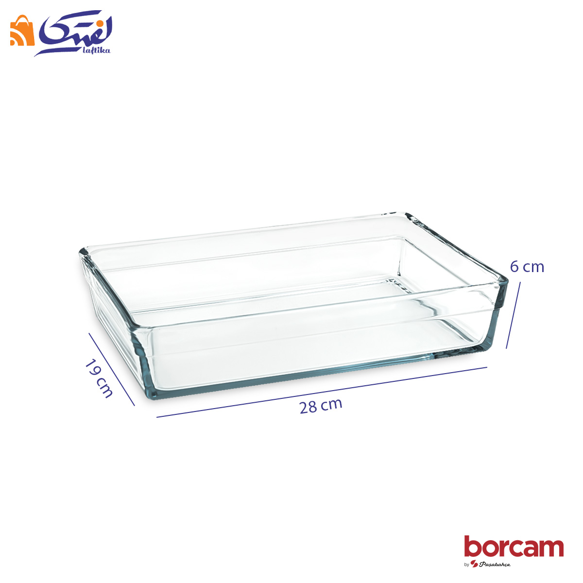 تابه پیرکس پاشاباغچه با ابعاد استاندارد