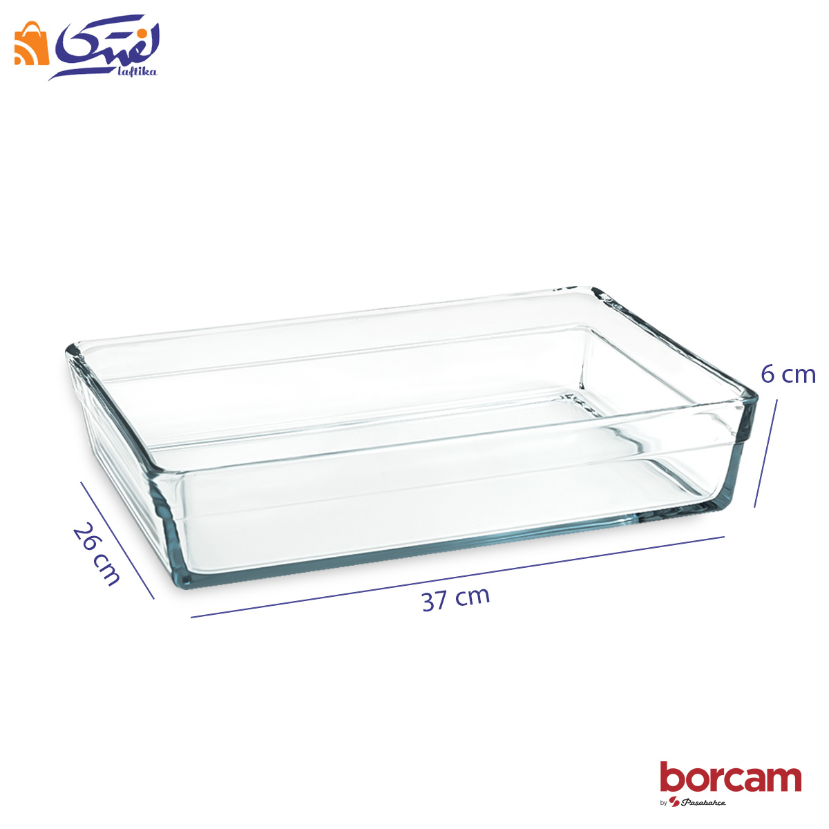 تابه پیرکس مستطیل بزرگ پاشاباغچه با ابعاد استاندارد