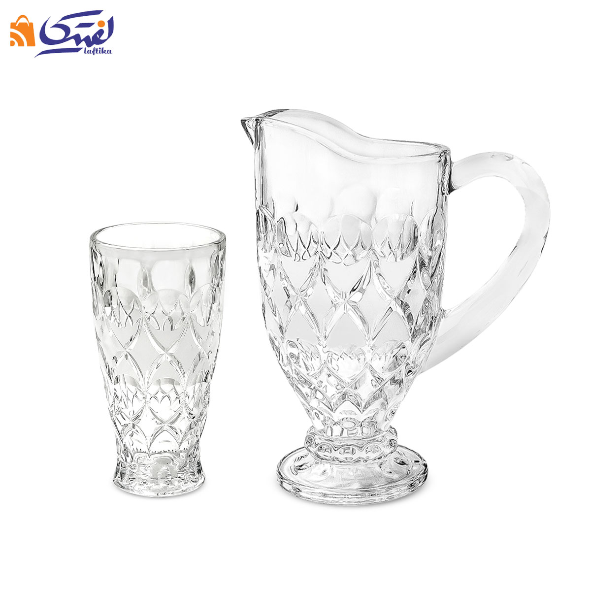 سرویس 7 پارچه پارچ و لیوان مات آنجل چین Ab213