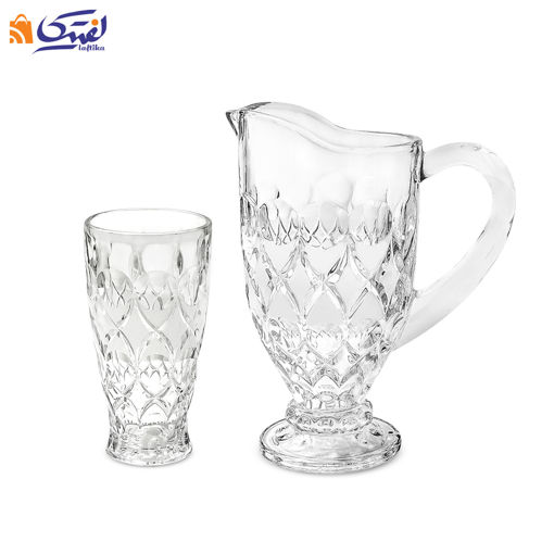 سرویس 7 پارچه پارچ و لیوان مات آنجل چین Ab213