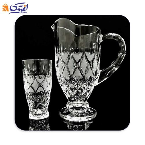 سرویس 7 پارچه پارچ و لیوان مات آنجل چین Ab213