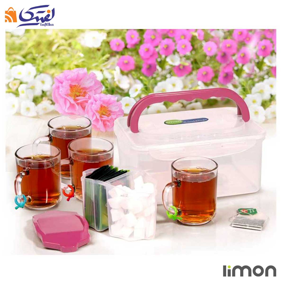 ست چای خوری 4 نفره دسته دار لیمون 1783