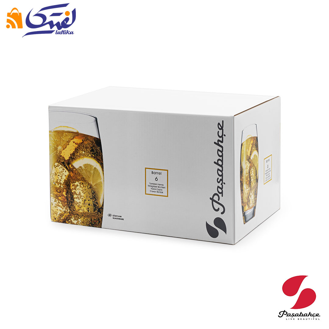 خرید لیوان بلند بارل 6 عددی پاشاباغچه کد 41020